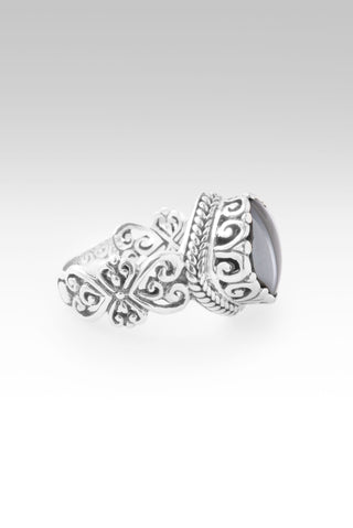 The One and Only Ring™ in Onyx Hematine Mother of Pearl Mosaic 5