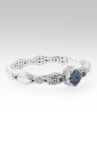 He's a Pain Taker Bangle Bracelet™ in Blue Grey Sapphire & Blue Sapphire 6.25