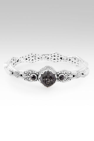 He's a Pain Taker Bangle Bracelet™ in Odyssey Black Knight™ Mystic Quartz & Black Spinel 6.75