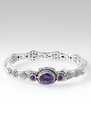 U Came, U Rescued Bangle Bracelet™ in Amethyst 6.25
