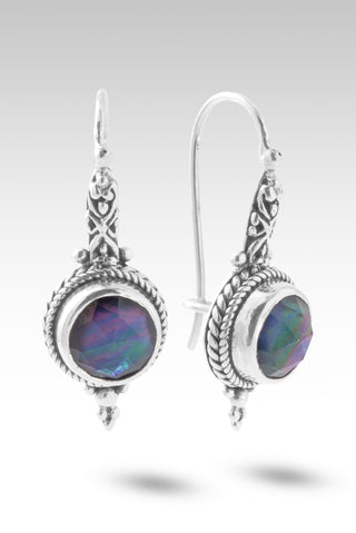 He's True & Faithful Earrings™ in Black Spinel Mother of Pearl Quartz