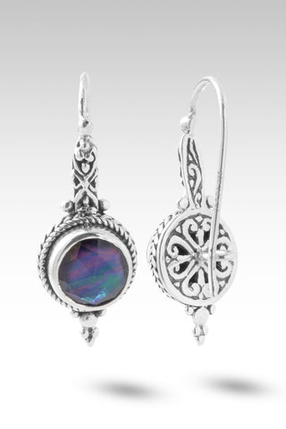 He's True & Faithful Earrings™ in Black Spinel Mother of Pearl Quartz