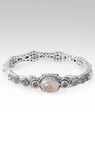 U Came, U Rescued Bangle Bracelet™ in Cor-De-Rosa Morganite & J P Topaz™ Mystic Topaz 6.25