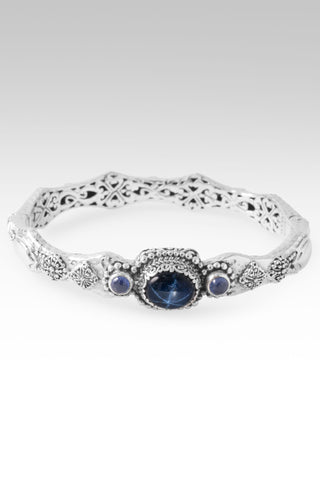 U Came, U Rescued Bangle Bracelet™ in Star Sapphire & Blue Sapphire 6.75