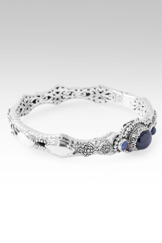 U Came, U Rescued Bangle Bracelet™ in Star Sapphire & Blue Sapphire 6.75