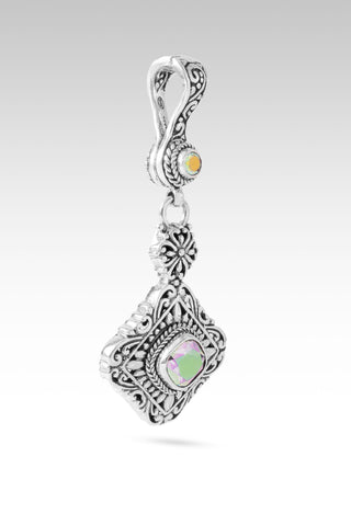 His Love Set Free Pendant™ in Zero Saturn™ Mystic Quartz & Mercury Mist™ Mystic Topaz