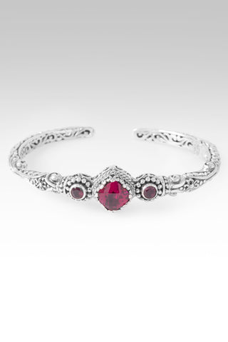 Love One Another Cuff Bracelet™ in Lab Created Ruby & Red Ruby 6.25