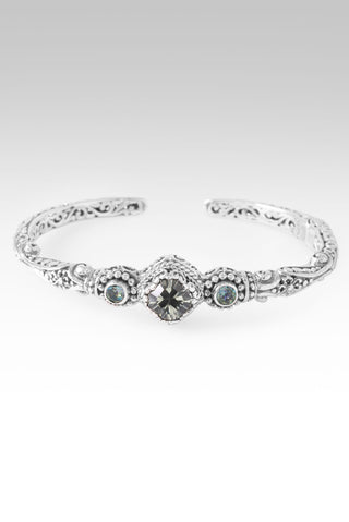 Love One Another Cuff Bracelet™ in Prasiolite & Bali Crush™ Mystic Topaz