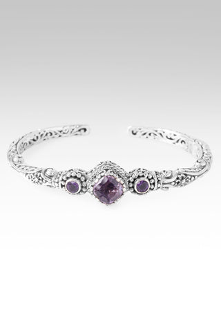 Love One Another Cuff Bracelet™ in Rose De France Amethyst & Amethyst