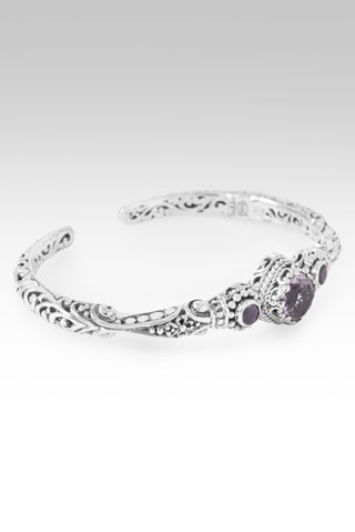 Love One Another Cuff Bracelet™ in Rose De France Amethyst & Amethyst 6.25