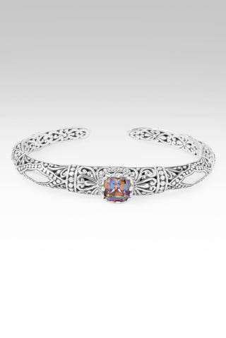 Surrender Brings Peace Cuff Bracelet™ in Northern Lights™ Mystic Quartz 6.25