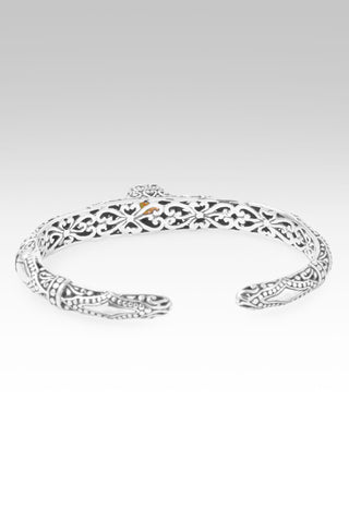 Surrender Brings Peace Cuff Bracelet™ in Northern Lights™ Mystic Quartz 6.25