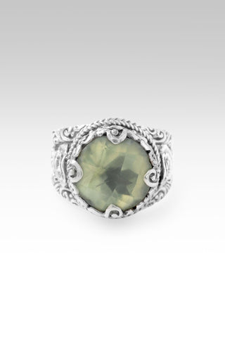 Love to Infinity Ring™ in Phantom Rutile Prehnite
