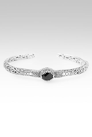 Forever Yours Cuff Bracelet™ in Black Spinel 6.25