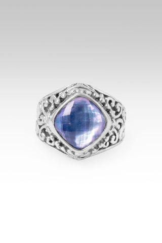 Graceful Presence Ring™ in Lapis Mother Of Pearl Quartz 5