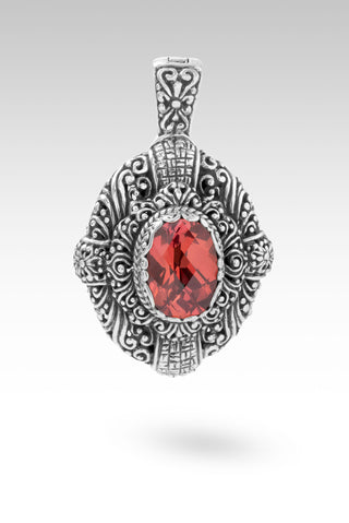 Strengthened Belief Pendant™ in Padparadscha Lab Created Sapphire Tree Of Life / Padparadscha Lab Created Sapphire, D31 Magnet