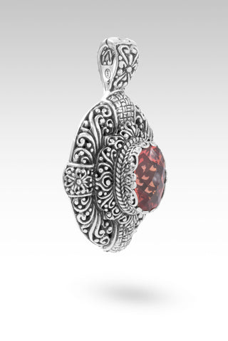 Strengthened Belief Pendant™ in Padparadscha Lab Created Sapphire Tree Of Life / Padparadscha Lab Created Sapphire, D31 Magnet
