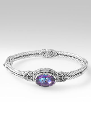 Strength in Struggle Bangle Bracelet™ in Bluejay Jazz™ Mystic Quartz 6 / Tree Of Life / Bluejay Jazz™ Mystic Quartz