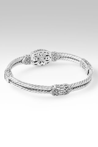 Strength in Struggle Bangle Bracelet™ in Bluejay Jazz™ Mystic Quartz 6 / Tree Of Life / Bluejay Jazz™ Mystic Quartz