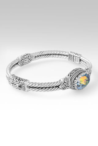 Strength in Struggle Bangle Bracelet™ in Endless Song™ Mystic Quartz 6 / Tree Of Life / Endless Song™ Mystic Quartz