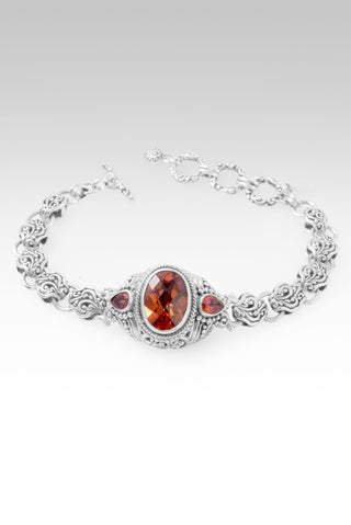 Strengthen My Faith Bracelet™ in Padparadscha Lab Created Sapphire & Bali Sunrise™ Mystic Topaz 6.5 - 7.25 / Tree Of Life / Padparadscha Lab Created Sapphire, Bali Sunrise™ Mystic Topaz