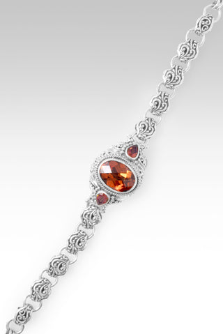 Strengthen My Faith Bracelet™ in Padparadscha Lab Created Sapphire & Bali Sunrise™ Mystic Topaz 6.5 - 7.25 / Tree Of Life / Padparadscha Lab Created Sapphire, Bali Sunrise™ Mystic Topaz