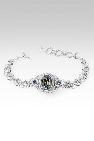 Strengthen My Faith Bracelet™ in Richey Blue™ Mystic Quartz & Grandiose™ Mystic Quartz 6.5 - 7.25 / Tree Of Life / Richey Blue™ Mystic Quartz, Grandiose™ Mystic Quartz