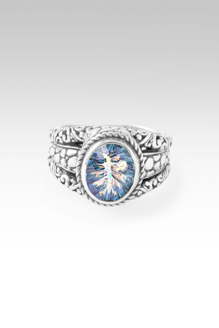 Be at Peace Ring™ in Cackatoo Daze™ Mystic Quartz 8