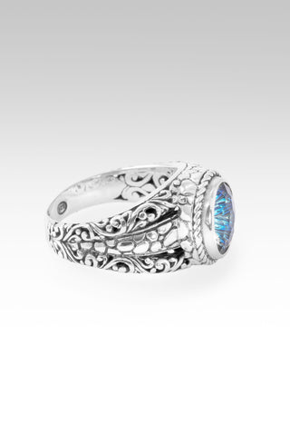 Be at Peace Ring™ in Cackatoo Daze™ Mystic Quartz 8