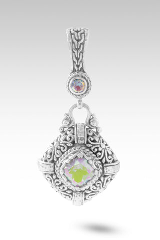 Troubles Humble Me Pendant™ in Zero Saturn™ Mystic Quartz & Mercury Mist™ Mystic Topaz