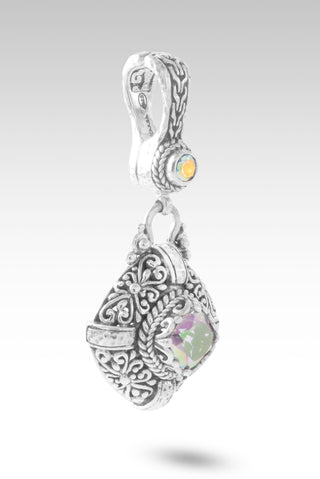 Troubles Humble Me Pendant™ in Zero Saturn™ Mystic Quartz & Mercury Mist™ Mystic Topaz