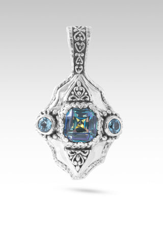 U Only See Beauty Pendant™ in Cockatoo Daze™ Mystic Quartz & Swiss Blue Topaz
