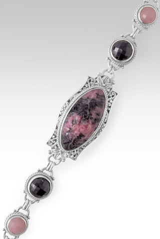 Old Things New Bracelet™ in Rhodonite, Black Spinel & Ballet Blush Quartz 6.5 - 7.5