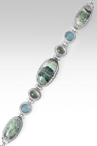 Revival Coming Bracelet™ in Green Opal, Prehnite & Sea Green Chalcedony Mother of Pearl Quartz
