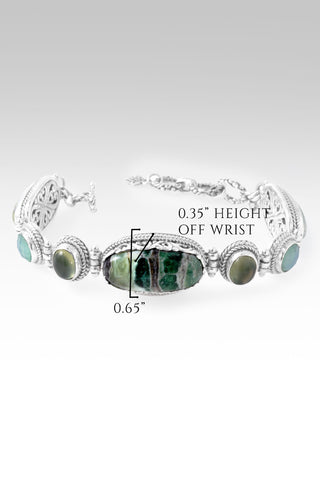 Revival Coming Bracelet™ in Green Opal, Prehnite & Sea Green Chalcedony Mother of Pearl Quartz