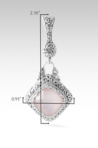 Workin' 4 UR Good Always Pendant™ in Rose Quartz Pink Mother of Pearl Tree Of Life / Rose Quartz Pink Mother Of Pearl Doublet, D31 Magnet