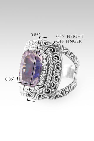 Workin' 4 UR Good Always Ring™ in Lilac Rose De France™ Mystic Quartz 5 / Tree Of Life / Lilac Rose De France™ Mystic Quartz