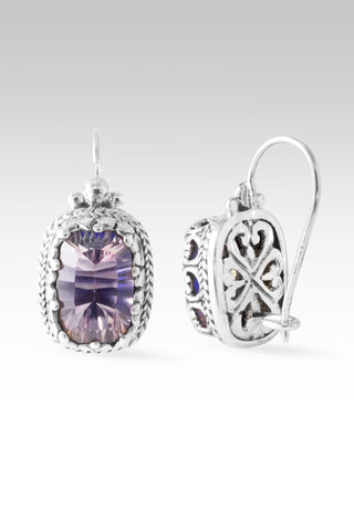 Workin' 4 UR Good Always Earrings™ in Lilac Rose De France™ Mystic Quartz Tree Of Life / Lilac Rose De France™ Mystic Quartz