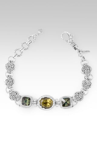 I Believe, I Overcome Bracelet™ in Olive Quartz & Bonjour™ Mystic Quartz 6.75 - 7.5