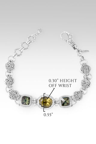 I Believe, I Overcome Bracelet™ in Olive Quartz & Bonjour™ Mystic Quartz 6.75 - 7.5