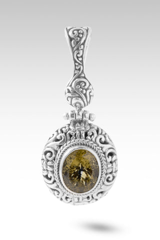 I Believe, I Overcome Pendant™ in Olive Quartz