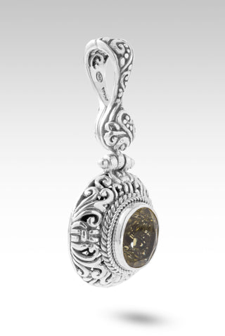 I Believe, I Overcome Pendant™ in Olive Quartz