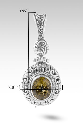 I Believe, I Overcome Pendant™ in Olive Quartz