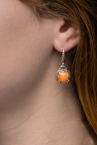 Watch What He Can Earrings™ in Orange Spiny Oyster