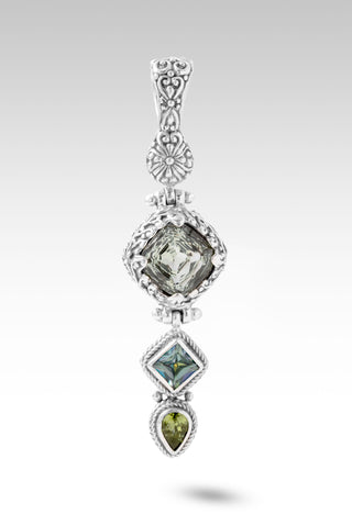 Glory To U Alone Pendant™ in Prasiolite, Peridot & Bali Crush™ Mystic Topaz