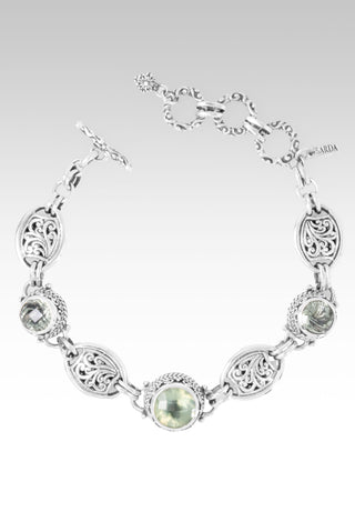 U Never Let Me Down Bracelet™ in Prehnite & Prasiolite 6.75 - 7.5