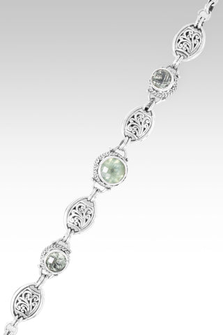 U Never Let Me Down Bracelet™ in Prehnite & Prasiolite 6.75 - 7.5