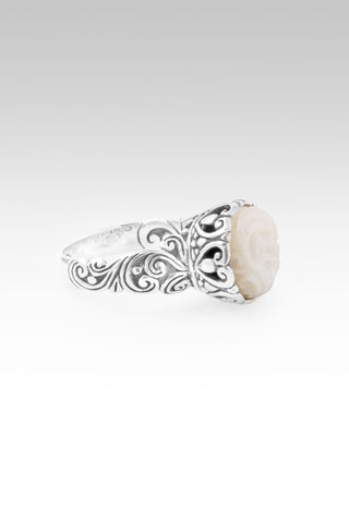 Peace Given Ring™ in White Mother of Pearl 5