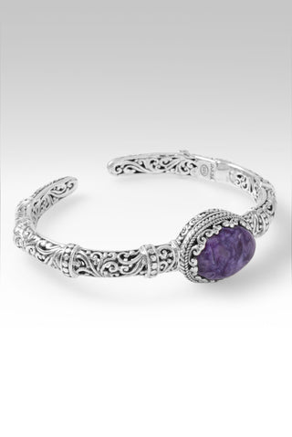 Spirit of Living God Cuff Bracelet™ in Charoite 6.25 / Tree Of Life / Charoite