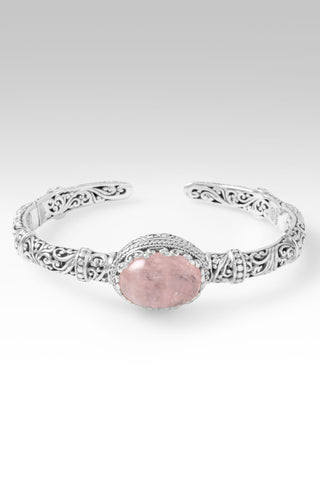 Spirit of Living God Cuff Bracelet™ in Cor-De-Rosa Morganite 6.25 / Tree Of Life / Cor-De-Rosa Morganite